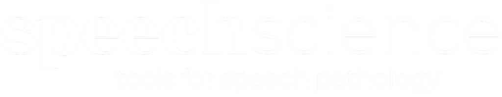LOGO SPEECHSCIENCE white